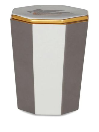 Etro Home Portacandela ottagonale (10cm x 8cm) - Grigio