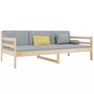 vidaXL Sof&aacute; Cama Sin Colch&oacute;n Madera Maciza De Pino 90x190 Cm Vidaxl