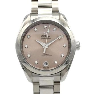 Omega Pre-owned Seamaster Aqua Terra Roestvrij staal Horloge - Dames - Vintage Horloges - Grijs - ONE Size - Vintage