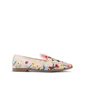 Kurt Geiger Womens Madeline Loafers - White Fabric - Size UK 4