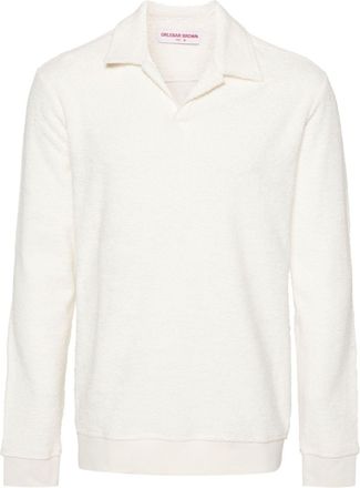 Orlebar Brown Santino towelling-finish polo shirt - men - Cotton - S - White