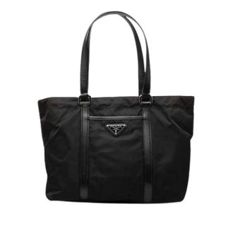 Prada Pre-owned Nylon Tote - Dames - Vintage Shopper - Zwart - ONE Size - Nylon - Vintage