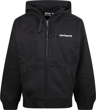 Carhartt Work in Progress Black Logo Hoodie