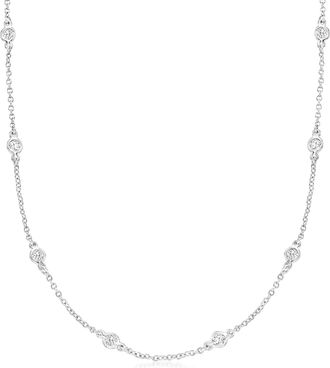Ross-Simons CZ Necklace in Sterling Silver