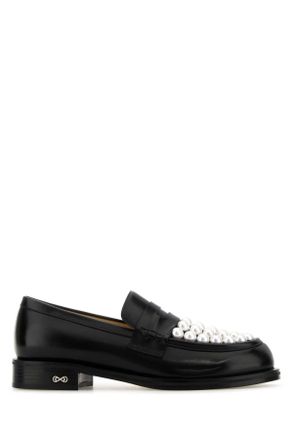 Mach & Mach Zwarte Leren Sirene Loafers