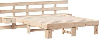 vidaXL Vidaxl - Bed Frame with Drawer Brown Solid pine wood and Solid pine wood