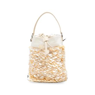 Staud Lila Mini Bag - female - STAUD - Bucket Bags - Beige - ONE SIZE - Bags