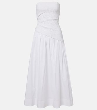 Staud Nia cotton midi dress