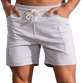 Generic Jogging Shorts Mens Holiday Shorts Mens Slim FitElasticated Workout Men Holiday for Men Camo 7 InchThree Quarter