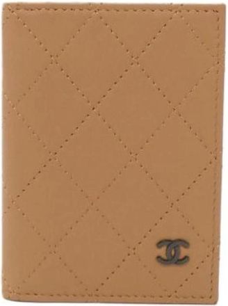 Chanel Pre-owned Wallets, female, Brown, Size: ONE SIZE Pre-owned Vintage Card Case