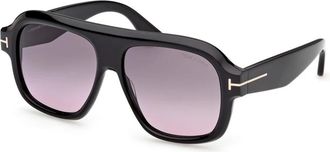 Tom Ford Ft 1324 01B Zonnebrillen - Dames - Zonnebrillen - Zwart - 56 MM - Accessoires