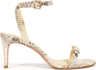 Schutz Womens Aurora Mid Stiletto Sandal In Beige Latte