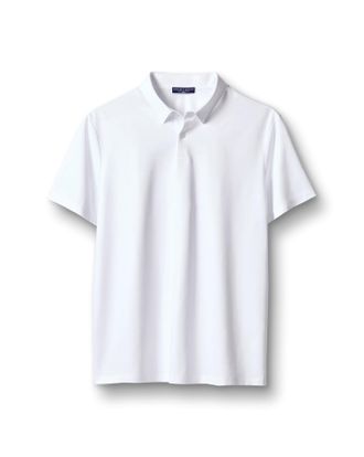 CHARLES TYRWHITT Performance Jersey Cotton Polo - White Size Large by Charles Tyrwhitt