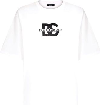 Dolce & Gabbana logo-print cotton T-shirt - men - Cotton - 60 - White