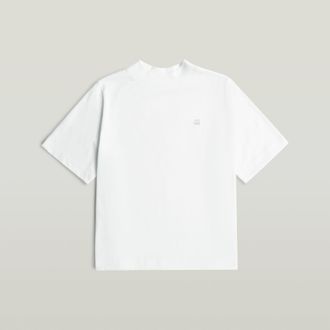 G-Star Logo Mock T-Shirt - Wit - Dames