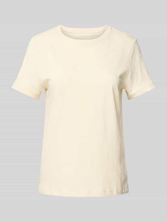 Tom Tailor Regular Fit T-Shirt aus reiner Baumwolle in Beige, Gr&ouml;&szlig;e XL