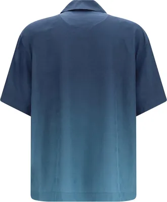 Off-white Mens Arrow Monogram Shirt Dark Slate Viscose