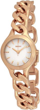 DKNY Womens Chambers Silver Dial Watch