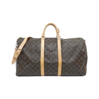 Louis Vuitton Marron Coated Canvas Boston Bag (Pre-Owned)