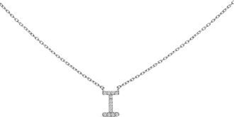 House of Brilliance 10K Gold Diamond Accent A-Z Block Initial Pendant Necklace
