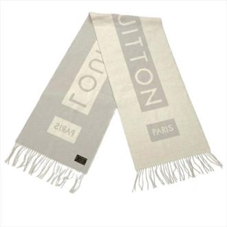 Louis Vuitton Pre-owned Scarves, female, Gray, Size: ONE SIZE Pre-owned Stole