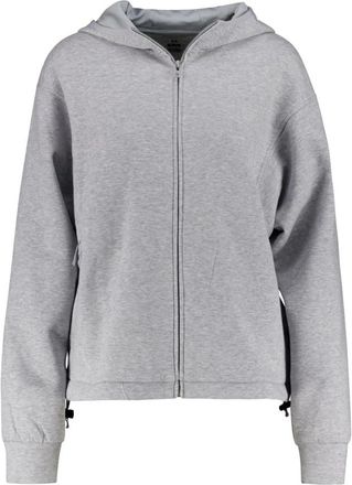 Under Armour Unstoppable Fleece FZ Jkt - Dames - Sportshirts - Grijs - M - Katoen - Fitness