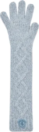 Moncler Alpaca Blend Gloves Blue Size One size