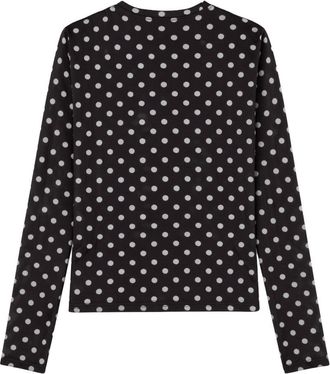 Ganni Long-Sleeved Slim Fit Shirt - Black