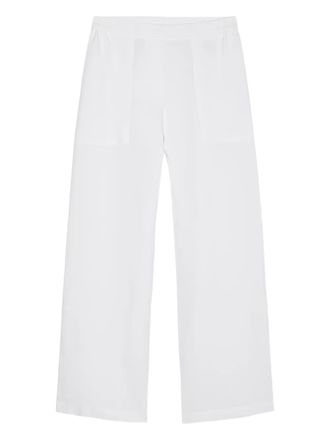 Marc O'Polo elasticated-waistband wide-leg trousers - White