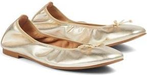L.k. Bennett Trilly Ballet Flat in Gold-Champagne at Nordstrom Rack, Size 6
