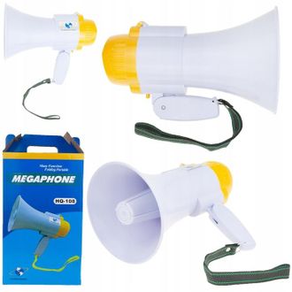 OEM Meg&aacute;fono Con Sirena Incorporada Graba Una Fuerte Protesta