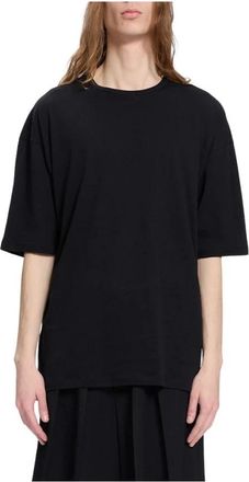 Ann Demeulemeester Katoenen T-shirt met sloganprint - Heren - T-shirts - Zwart - M - Katoen - Tops