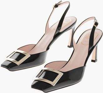 Roger Vivier Patent Slingback Pumps TROMPETTE 8cm size 41