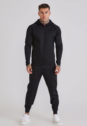 Siksilk Conjunto de Sudadera con Capucha y Pantalones de Ch&aacute;ndal Negros para Hombre XXL