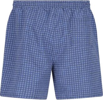 Brunello Cucinelli Mens Geometric-Pattern Swim Shorts Ss26 M