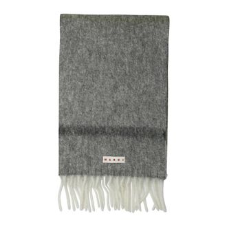 Marni Winter Scarves, female, Gray, ONE SIZE, Grey Scarves for Women Aw25