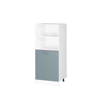 Vicco Mueble Despensa Universal R-line, Gris Azulado, 60 Cm Con Estantes Abiertos Y Puerta Vicco