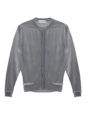 Our Legacy Dual button-fastening cardigan - women - Merino - 34 - Grey