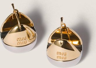 Miu Miu Enameled metal earrings