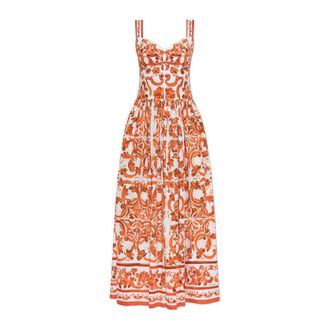 Dolce & Gabbana Mujer, Vestidos, Naranja, Talla: S