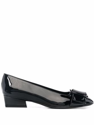 Ferragamo Ballerine con fibbia - Nero