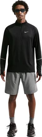 Nike Miler Dri-FIT UV Protection 1/2-Zip hardloopshirt - Heren - Sport - Zwart - Maat: 2XL Poliester