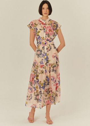 Exquise Evelyn Maxi Dress in Beige at Nordstrom, Size X-Large
