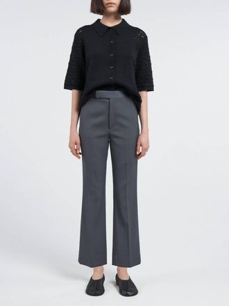 Maria McManus High Waisted Crop Trouser In Steele Grey