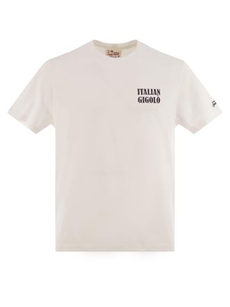 MC2 Saint Barth MC2 Saint Barth T -Shirt mit Druck auf Brust und Rücken