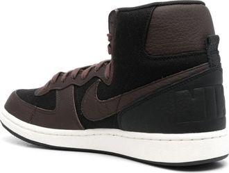 Nike Mens Terminator High Sneaker Black Leather