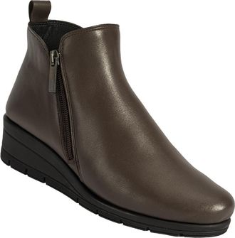 Desa Woman Boots - Textile Upper, Wedge Heel, Zipper Closure, Animal Print | Brown - 37