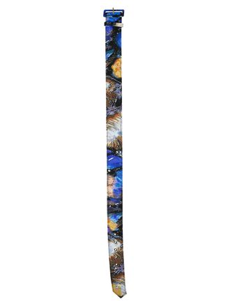 Peter Pilotto Blue Printed Belt