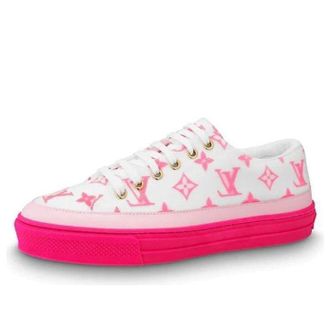 Louis Vuitton (WMNS) LOUIS VUITTON LV Stellar Low-Top Sneaker Pink/White 1A65TM