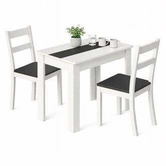 VCM Mesa De Comedor Vcm Vcm, Mesa De Cocina De Madera (alto 75 X Ancho 80 X Fondo 50 Cm), Mesa De Comedor Compacta Para Cocina Y Comedor, Mesa Disalo (bla